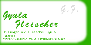 gyula fleischer business card